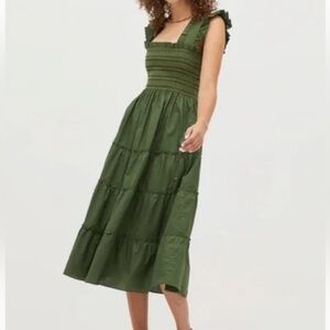 Like New Hill House Ellie Nap Dress Leaf Green Sz M